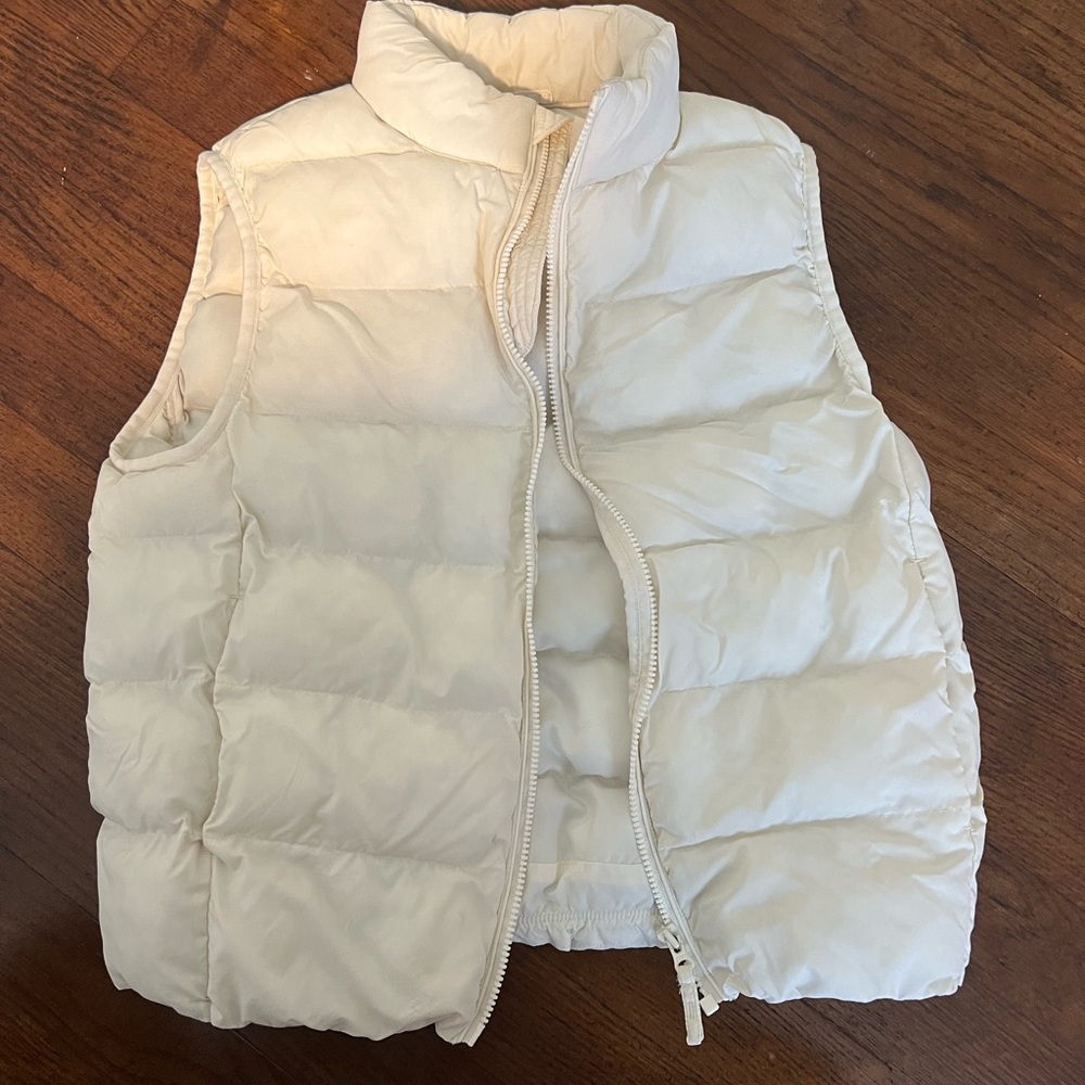 Uniqlo Kids Puffer Vest - Cream